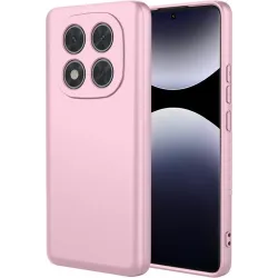 Phonesta Soft Silk Silicone Back Cover hoesje voor Xiaomi Redmi Note 14 Pro 4G - Roze