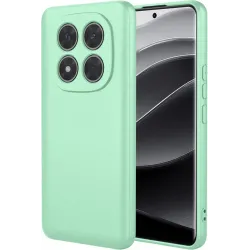 Phonesta Soft Silk Silicone Back Cover hoesje voor Xiaomi Redmi Note 14 Pro Plus - Matcha Green