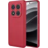 Phonesta Soft Silk Silicone Back Cover hoesje voor Xiaomi Redmi Note 14 Pro Plus - Rood