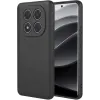 Phonesta Soft Silk Silicone Back Cover hoesje voor Xiaomi Redmi Note 14 Pro Plus - Zwart