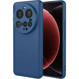 Phonesta Soft Silk Silicone Back Cover hoesje voor Xiaomi 15 Ultra - Donkerblauw