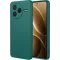 Phonesta Soft Silk Silicone Back Cover hoesje voor Xiaomi Poco F7 Pro - Donkergroen