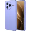 Phonesta Soft Silk Silicone Back Cover hoesje voor Xiaomi Poco F7 Pro - Paars