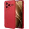 Phonesta Soft Silk Silicone Back Cover hoesje voor Xiaomi Poco F7 Pro - Rood