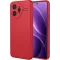 Phonesta Soft Silk Silicone Back Cover hoesje voor Xiaomi Poco F7 Ultra - Rood