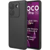 Phonesta Soft Silk Silicone Back Cover hoesje voor Xiaomi Poco M7 Pro - Zwart