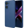 Phonesta Soft Silk Silicone Back Cover hoesje voor Xiaomi Poco X7 Pro - Donkerblauw