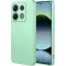 Phonesta Soft Silk Silicone Back Cover hoesje voor Xiaomi Redmi Note 14S/13 Pro / Xiaomi Poco M6 Pro - Matcha Green