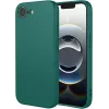 Phonesta Soft Silk Silicone Back Cover hoesje voor Apple iPhone 17e/16e - Donkergroen