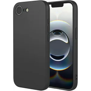 Phonesta Soft Silk Silicone Back Cover hoesje voor Apple iPhone 17e/16e - Zwart