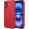 Phonesta Soft Silk Silicone Back Cover hoesje voor Apple iPhone 17 - Rood