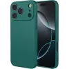 Phonesta Soft Silk Silicone Back Cover hoesje voor Apple iPhone 17 Pro - Donkergroen