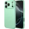 Phonesta Soft Silk Silicone Back Cover hoesje voor Apple iPhone 17 Pro - Matcha Green