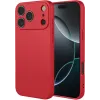 Phonesta Soft Silk Silicone Back Cover hoesje voor Apple iPhone 17 Pro - Rood