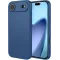 Phonesta Soft Silk Silicone Back Cover hoesje voor Apple iPhone Air - Donkerblauw