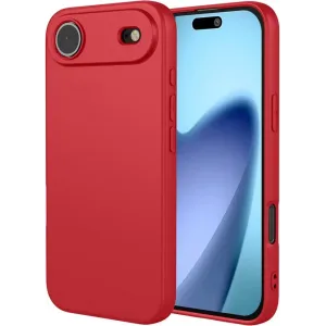Phonesta Soft Silk Silicone Back Cover hoesje voor Apple iPhone Air - Rood