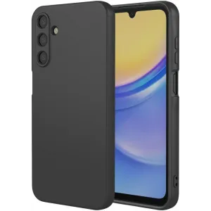 Phonesta Soft Silk Silicone Back Cover hoesje voor Samsung Galaxy A17 - Zwart