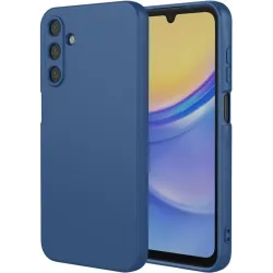 Phonesta Soft Silk Silicone Back Cover hoesje voor Samsung Galaxy A26 - Donkerblauw