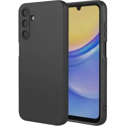 Phonesta Soft Silk Silicone Back Cover hoesje voor Samsung Galaxy A26 - Zwart