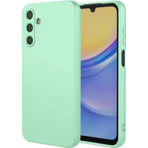Phonesta Soft Silk Silicone Back Cover hoesje voor Samsung Galaxy A36 - Matcha Green