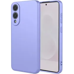 Phonesta Soft Silk Silicone Back Cover hoesje voor Samsung Galaxy S25 Edge - Paars