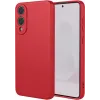 Phonesta Soft Silk Silicone Back Cover hoesje voor Samsung Galaxy S25 Edge - Rood
