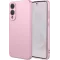 Phonesta Soft Silk Silicone Back Cover hoesje voor Samsung Galaxy S25 Edge - Roze