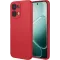 Phonesta Soft Silk Silicone Back Cover hoesje voor Oppo A6 Pro - Rood
