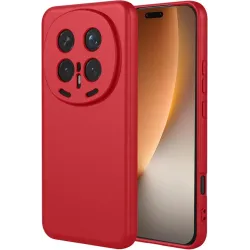 Phonesta Soft Silk Silicone Back Cover hoesje voor HONOR Magic8 Pro - Rood