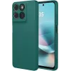 Phonesta Soft Silk Silicone Back Cover hoesje voor Motorola Moto G57 Power - Donkergroen