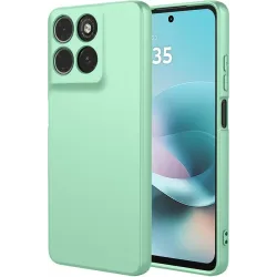 Phonesta Soft Silk Silicone Back Cover hoesje voor Motorola Moto G57 Power - Matcha Green