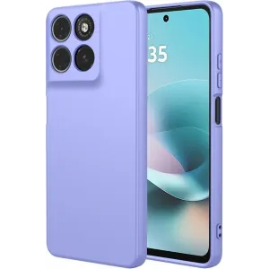 Phonesta Soft Silk Silicone Back Cover hoesje voor Motorola Moto G57 Power - Paars