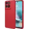 Phonesta Soft Silk Silicone Back Cover hoesje voor Motorola Moto G57 Power - Rood