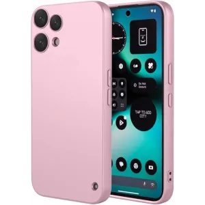 Phonesta Soft Silk Silicone Back Cover hoesje voor Nothing Phone (3a) Lite - Roze
