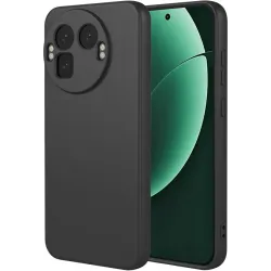 Phonesta Soft Silk Silicone Back Cover hoesje voor Realme GT 8 Pro - Zwart