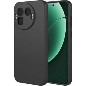 Phonesta Soft Silk Silicone Back Cover hoesje voor Realme GT 8 Pro - Zwart