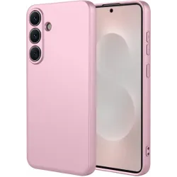 Phonesta Soft Silk Silicone Back Cover hoesje voor Samsung Galaxy S26 - Roze