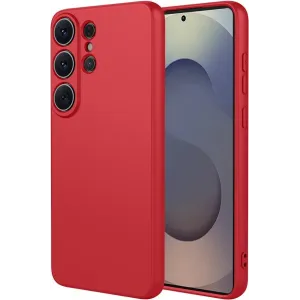 Phonesta Soft Silk Silicone Back Cover hoesje voor Samsung Galaxy S26 Ultra - Rood