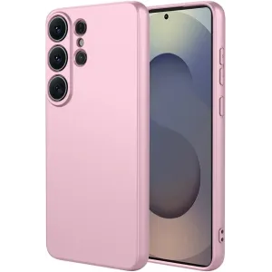 Phonesta Soft Silk Silicone Back Cover hoesje voor Samsung Galaxy S26 Ultra - Roze