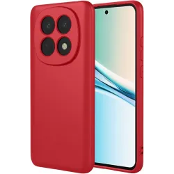 Phonesta Soft Silk Silicone Back Cover hoesje voor Xiaomi Redmi Note 15 4G/5G / Xiaomi Poco M8 - Rood