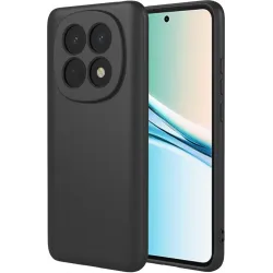 Phonesta Soft Silk Silicone Back Cover hoesje voor Xiaomi Redmi Note 15 4G/5G / Xiaomi Poco M8 - Zwart