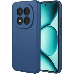 Phonesta Soft Silk Silicone Back Cover hoesje voor Xiaomi Redmi Note 15 Pro Plus / Xiaomi Poco M8 Pro - Donkerblauw