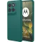 Phonesta Soft Silk Silicone Back Cover hoesje voor Motorola Edge 70 - Donkergroen