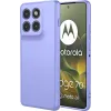 Phonesta Soft Silk Silicone Back Cover hoesje voor Motorola Edge 70 - Paars