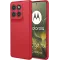 Phonesta Soft Silk Silicone Back Cover hoesje voor Motorola Edge 70 - Rood