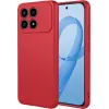 Phonesta Soft Silk Silicone Back Cover hoesje voor Xiaomi Poco F8 Pro - Rood