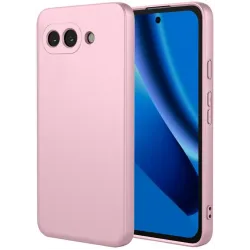 Phonesta Soft Silk Silicone Back Cover hoesje voor Google Pixel 10a - Roze