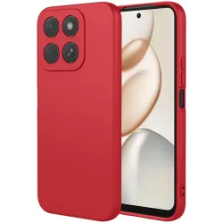 Phonesta Soft Silk Silicone Back Cover hoesje voor HONOR 400 Smart - Rood