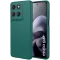 Phonesta Soft Silk Silicone Back Cover hoesje voor Motorola Moto G67/G77 - Donkergroen