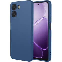Phonesta Soft Silk Silicone Back Cover hoesje voor Oppo A6x - Donkerblauw